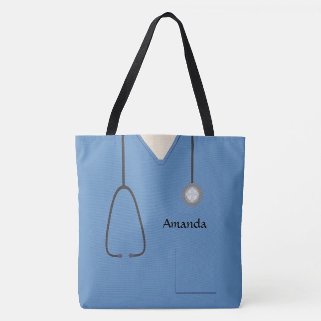 Medical Scrubs Nurse Blue AOPM Tasche (Vorderseite)