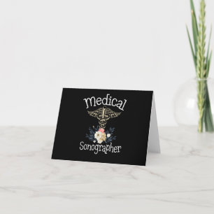 Medical Sonographer Cute Sonography Gift Karte