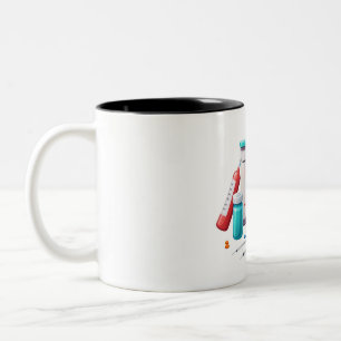 Medical Tools Cartoon Mug Zweifarbige Tasse