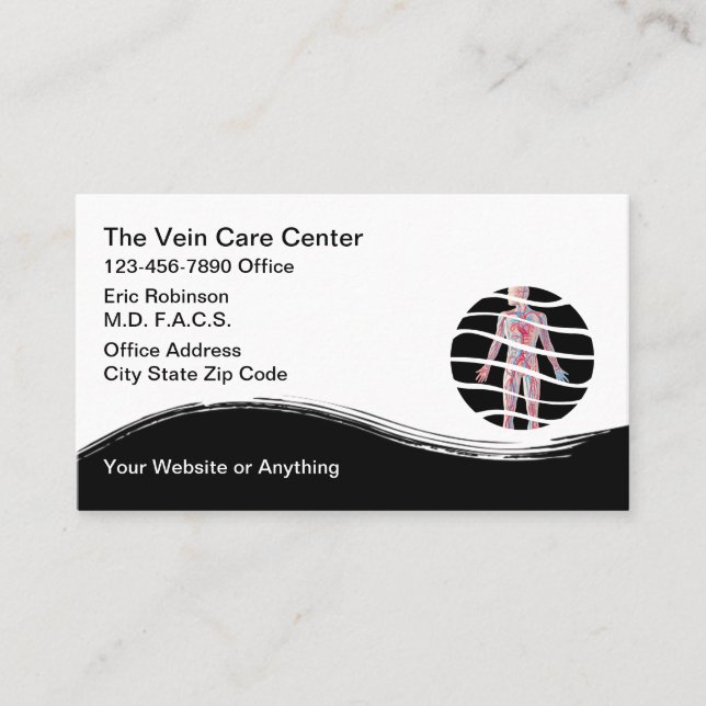 Medical Vein Clinic Business Cards Visitenkarte (Vorderseite)