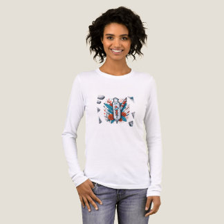 Medical Vial Art - Syringe & Pill Bottle Wings Tri-Blend Shirt