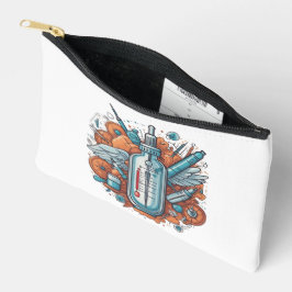 Medical Vial Art - Syringe & Pill Bottle Wings Zubehörtasche