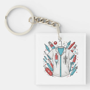 Medical Vial Keychain – Nurse & Doctor Gift
