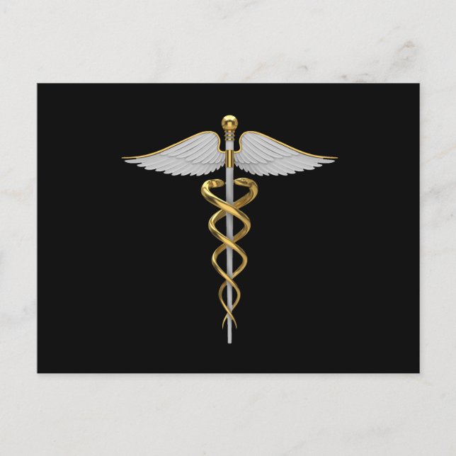 Médicale - Caduceus - Carte postale - SRF (Devant)