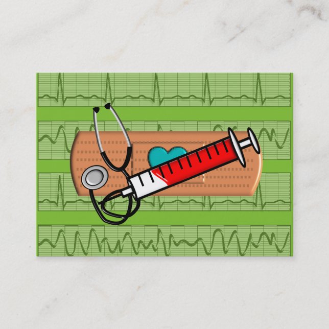 Médicale Carte de visite Big Bandaid Lime II (Devant)