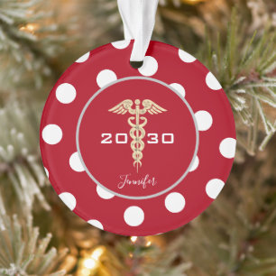 Médicale Docteur Rouge Noël personnalisé