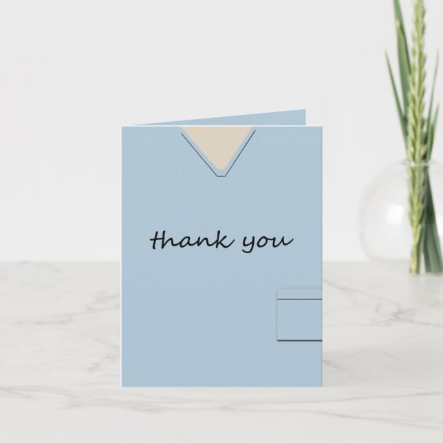 Médicale Scrubs Infirmière Docteur Merci bleu clai (Devant)