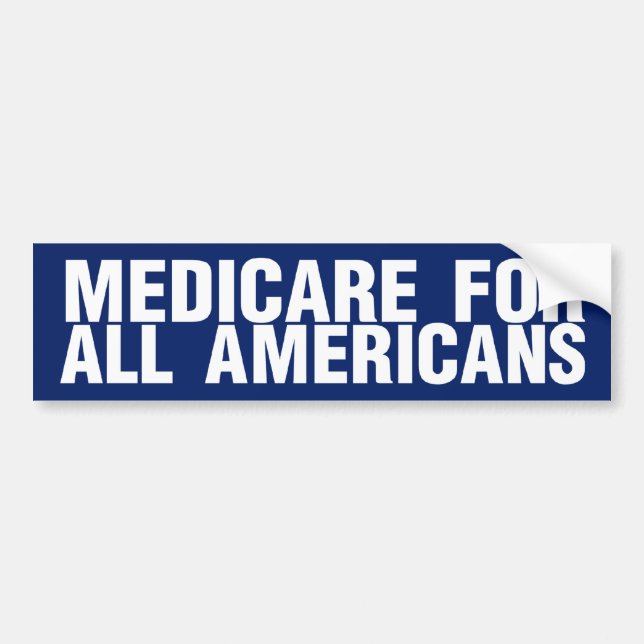 Medicare für alle Amerikaner Autoaufkleber (Vorne)