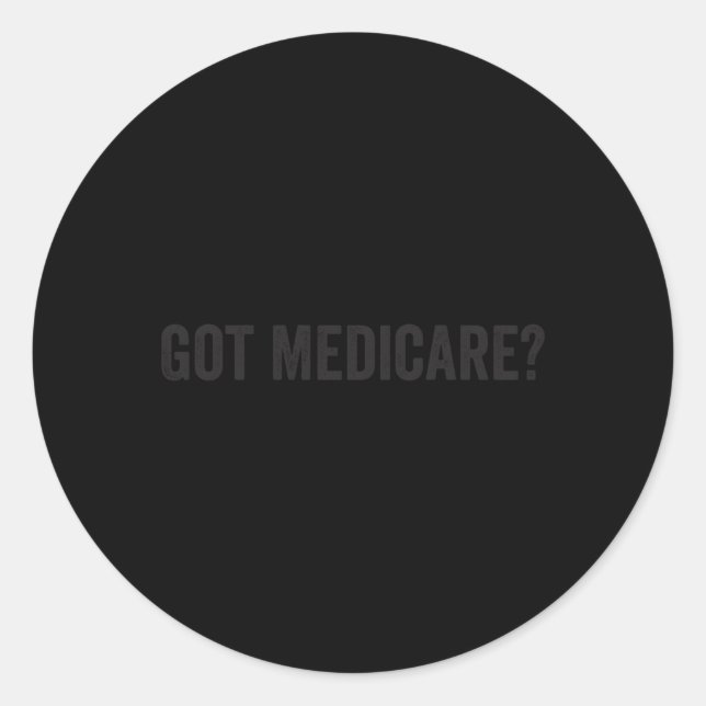 Medicare für alle Versicherungsmakler-Agent Runder Aufkleber (Vorderseite)
