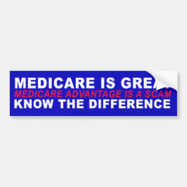 Medicare ist großartig - der Nutzen von Medicare i Autoaufkleber