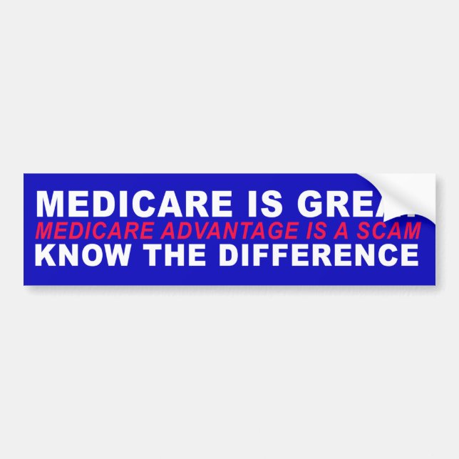 Medicare ist großartig - der Nutzen von Medicare i Autoaufkleber (Vorne)