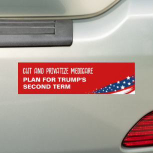 Medicare-Tramp ausschalten Autoaufkleber