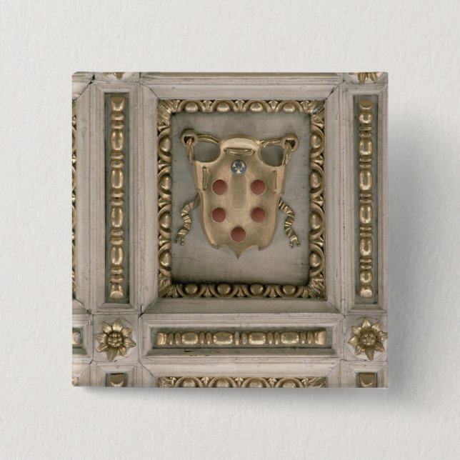Medici Wappen, vom Laibung der Kirche Button (Vorderseite)