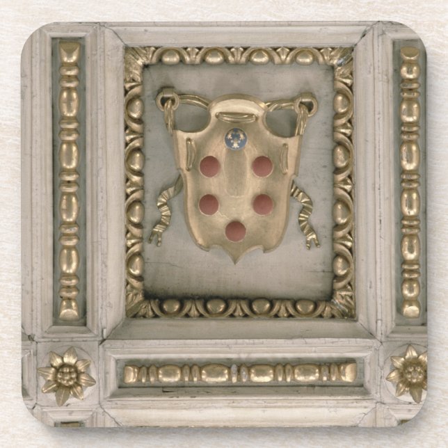 Medici Wappen, vom Laibung der Kirche Getränkeuntersetzer (Vorderseite)