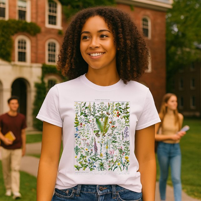 Medicinal Plants & Flowers by Adolphe Millot T-Shirt (Von Creator hochgeladen)