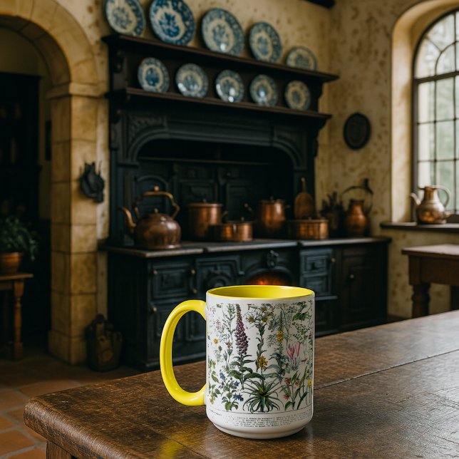 Medicinal Plants & Flowers by Adolphe Millot Tasse (Von Creator hochgeladen)