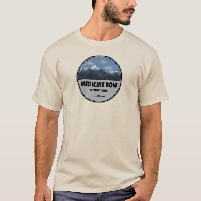 Medicine Bow Mountains Colorado Wyoming Camping T-Shirt (Vorderseite)