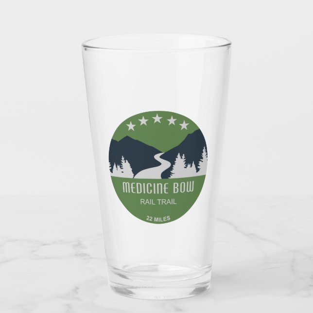 Medicine Bow Rail Trail Glas (Vorderseite)