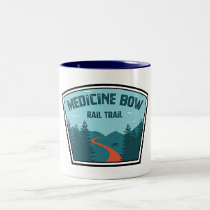 Medicine Bow Rail Trail Zweifarbige Tasse