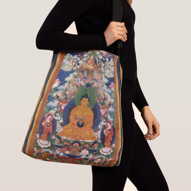 Medicine Buddha Tragetaschen Mit Langen Trägern (Von Nahem)
