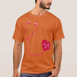 Medicine Lover Stethoscope Heart Nurse T-Shirt