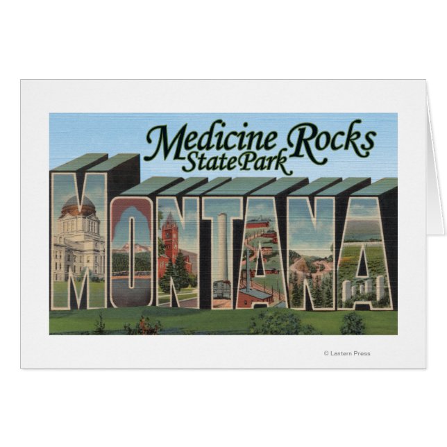 Medicine Rocks Staat Park, Montana (Vorderseite (Horizontal))