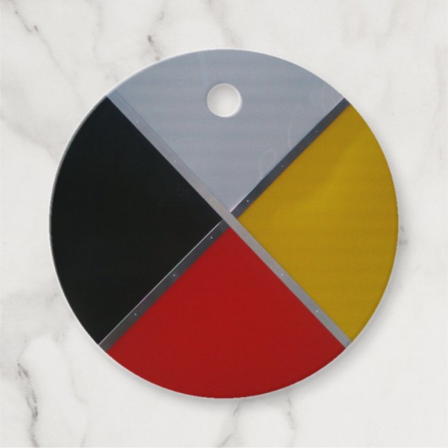 Medicine Wheel Fevor Tags Geschenkanhänger (Vorderseite)