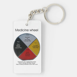 Medicine Wheel Words 2 Sided Acrylic Schlüsselanhä Schlüsselanhänger