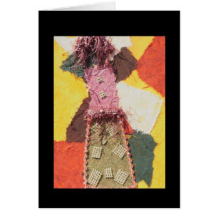 Medien-Mädchen - leere Medien-Kunst-Karte