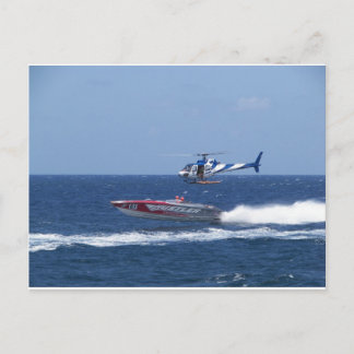 Medienhubschrauber Postkarte