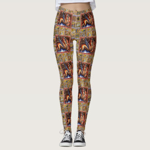 MEDIEVAL BESTIARY,GRIFFIY AND WILD BOAR,TIERE LEGGINGS