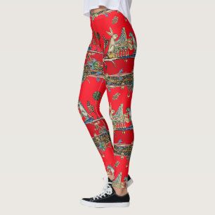 MEDIEVAL BESTIARY MAKING MUSIC, Kaninchen, Hund Re Leggings