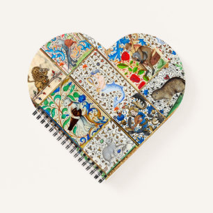 MEDIEVAL BESTIARY PLAYING MUSICAL INSTRUMENTS NOTIZBUCH