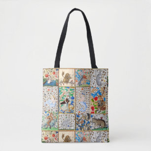 MEDIEVAL BESTIARY PLAYING MUSICAL INSTRUMENTS TASCHE