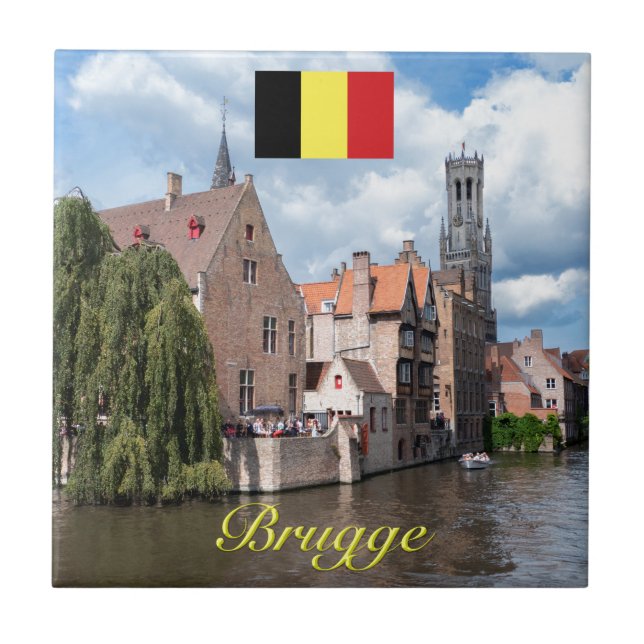 Medieval Brugge - Pro Foto Fliese (Vorderseite)