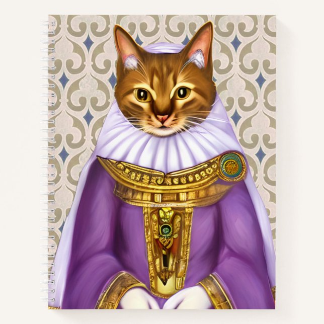 Medieval Cat Maiden Journal Notizbuch (Vorderseite)