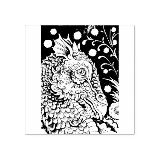 MEDIEVAL DRAGON FANTASY, GOTHIC, PORTRAIT, SCALES GUMMISTEMPEL