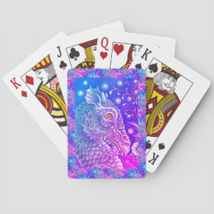 MEDIEVAL DRAGON HEAD PORTRAIT, WHIMSICAL FANTASY SPIELKARTEN