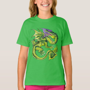 Medieval Dragon Sap Green T-Shirt