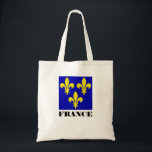 Medieval French Royal Standard Fidelity Heraldic Tragetasche<br><div class="desc">Elevate your library or study with this high-fidelity color reproduction of the Medieval Flag of France. This artwork meticulously captures the traditional "Azure" blue and "Or" gold used in French royal heraldry. Whether depicting the "semé-de-lis" (scattered lilies) of the early Crusades or the simplified three lilies representing the Holy Trinity,...</div>