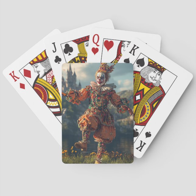 Medieval Jester. Surreal art for your game Spielkarten (Rückseite)