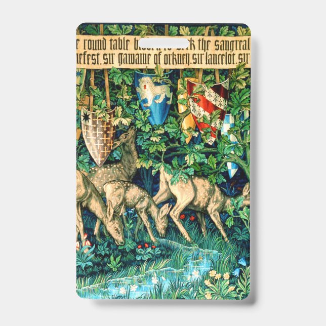 Medieval King Arthur William Morris Ausweis (Vorderseite)