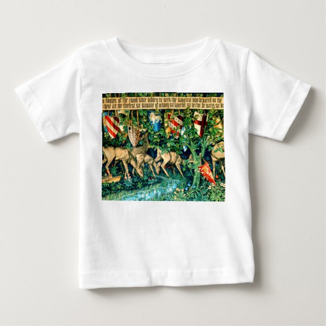 Medieval King Arthur William Morris Baby T-shirt (Vorderseite)