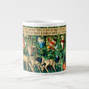 Medieval King Arthur William Morris Jumbo-Tasse