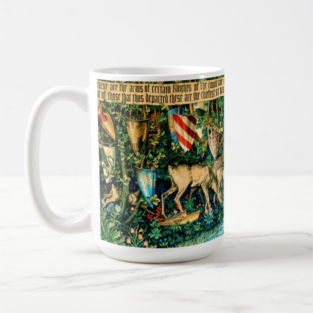 Medieval King Arthur William Morris Kaffeetasse (Links)