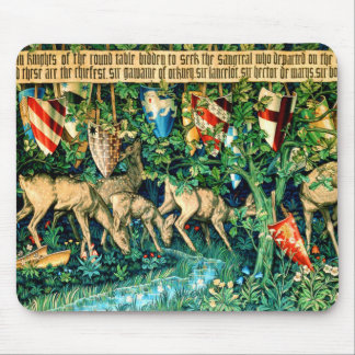 Medieval King Arthur William Morris Mousepad