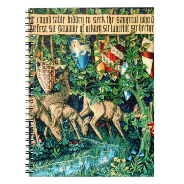 Medieval King Arthur William Morris Notizblock (Vorderseite)