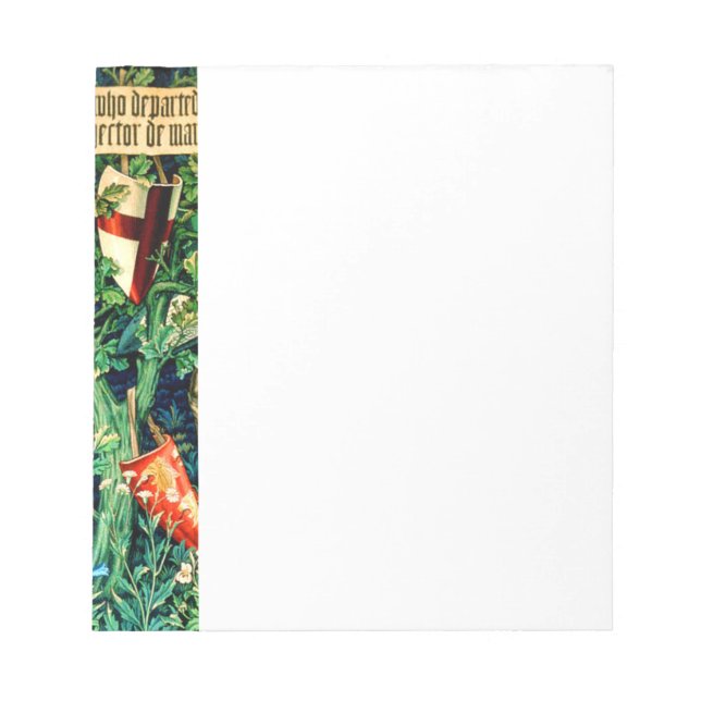 Medieval King Arthur William Morris Notizblock (Vorderseite)