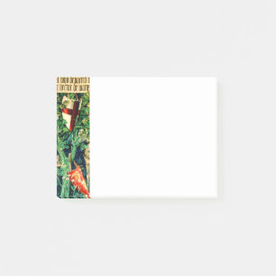 Medieval King Arthur William Morris Post-it Klebezettel