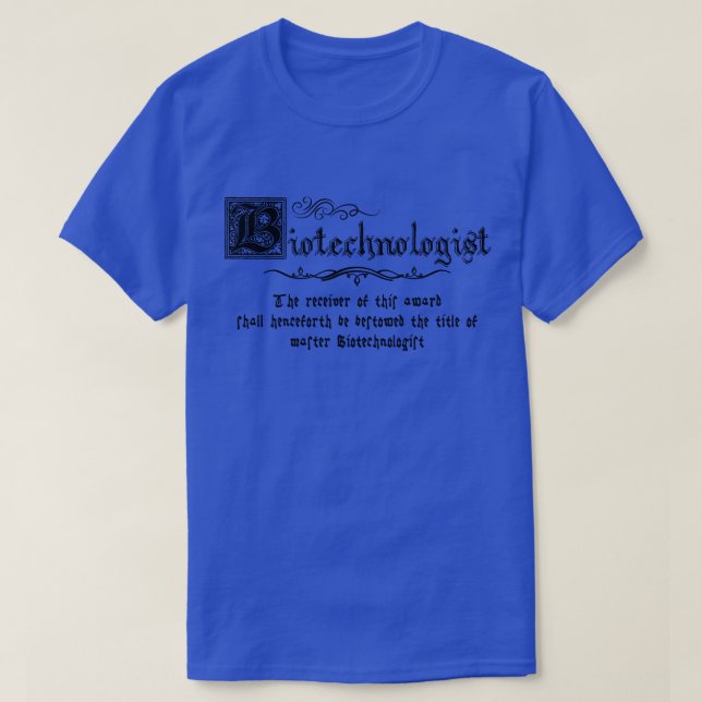 Medieval Master Biotechnologin T-Shirt (Design vorne)